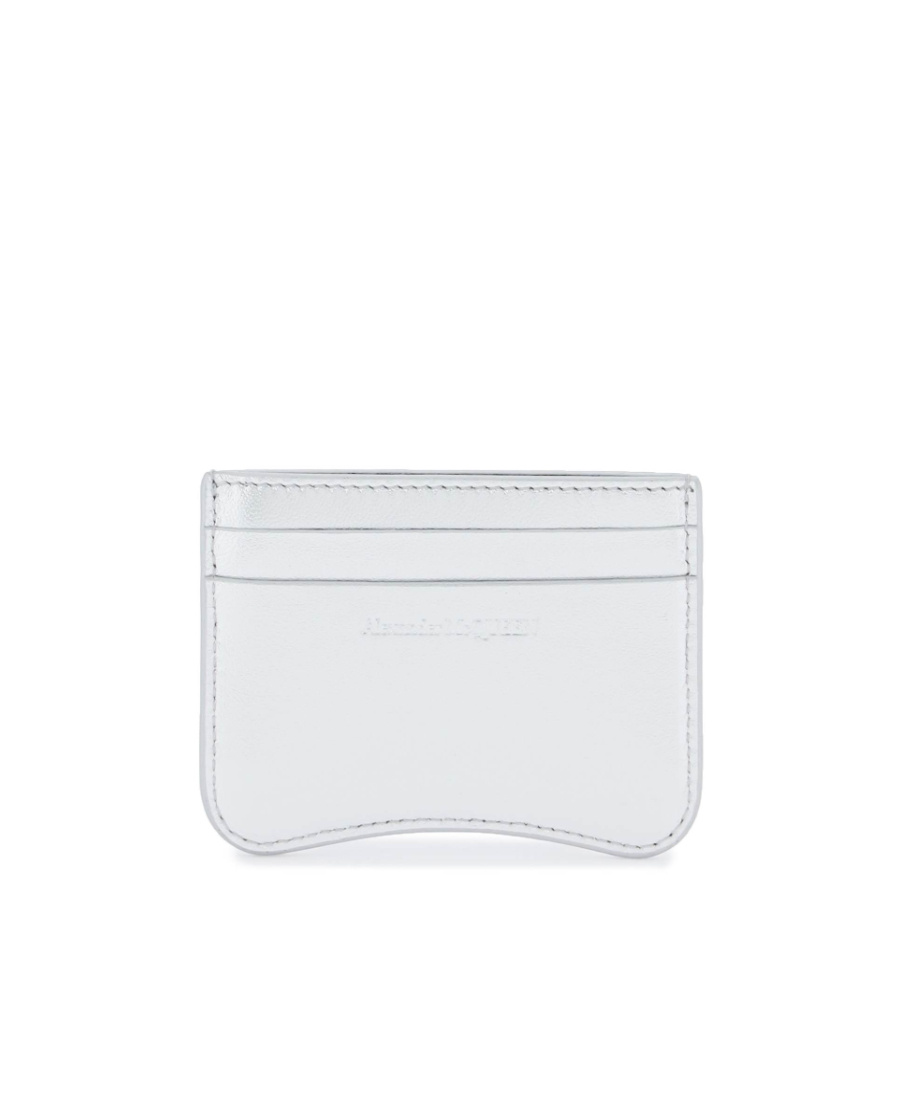 Alexander Mcqueen The Seal Leather Clip In White