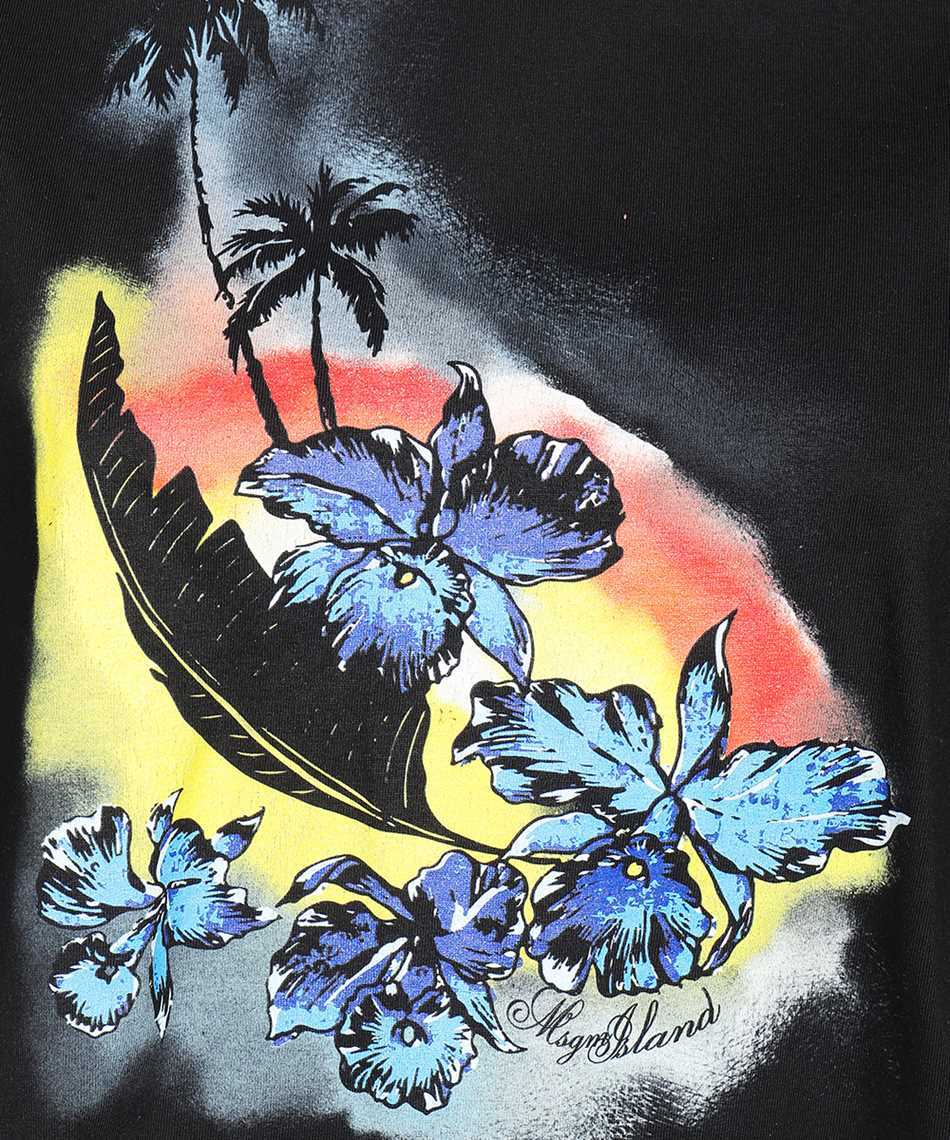 Msgm Round-necked T-shirt In Black