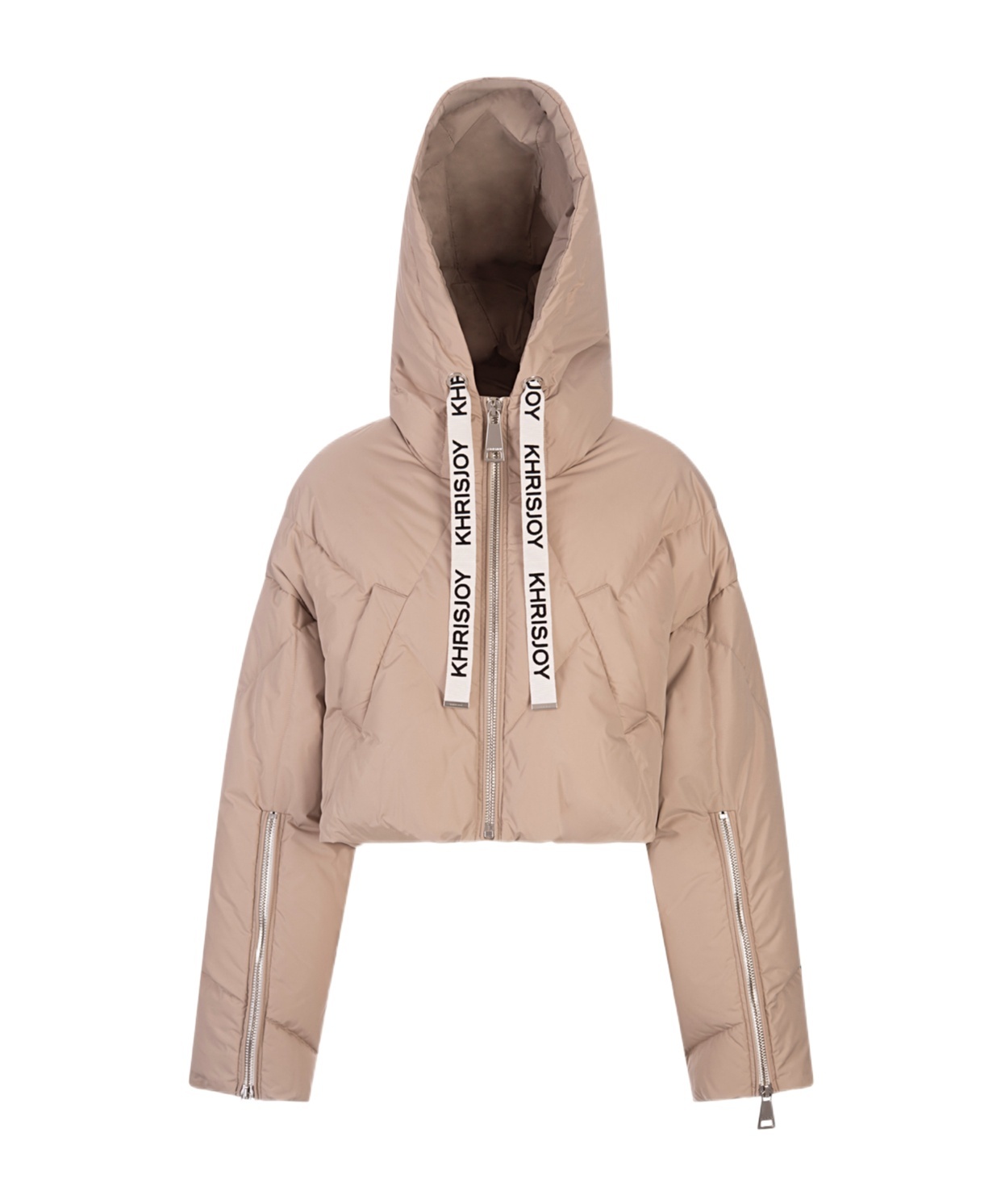 Khrisjoy Zippered Down Jacket In Nude