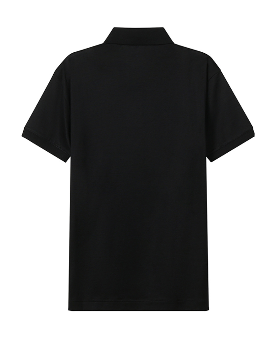 Emporio Armani Polo Blu Navy Basic In Black
