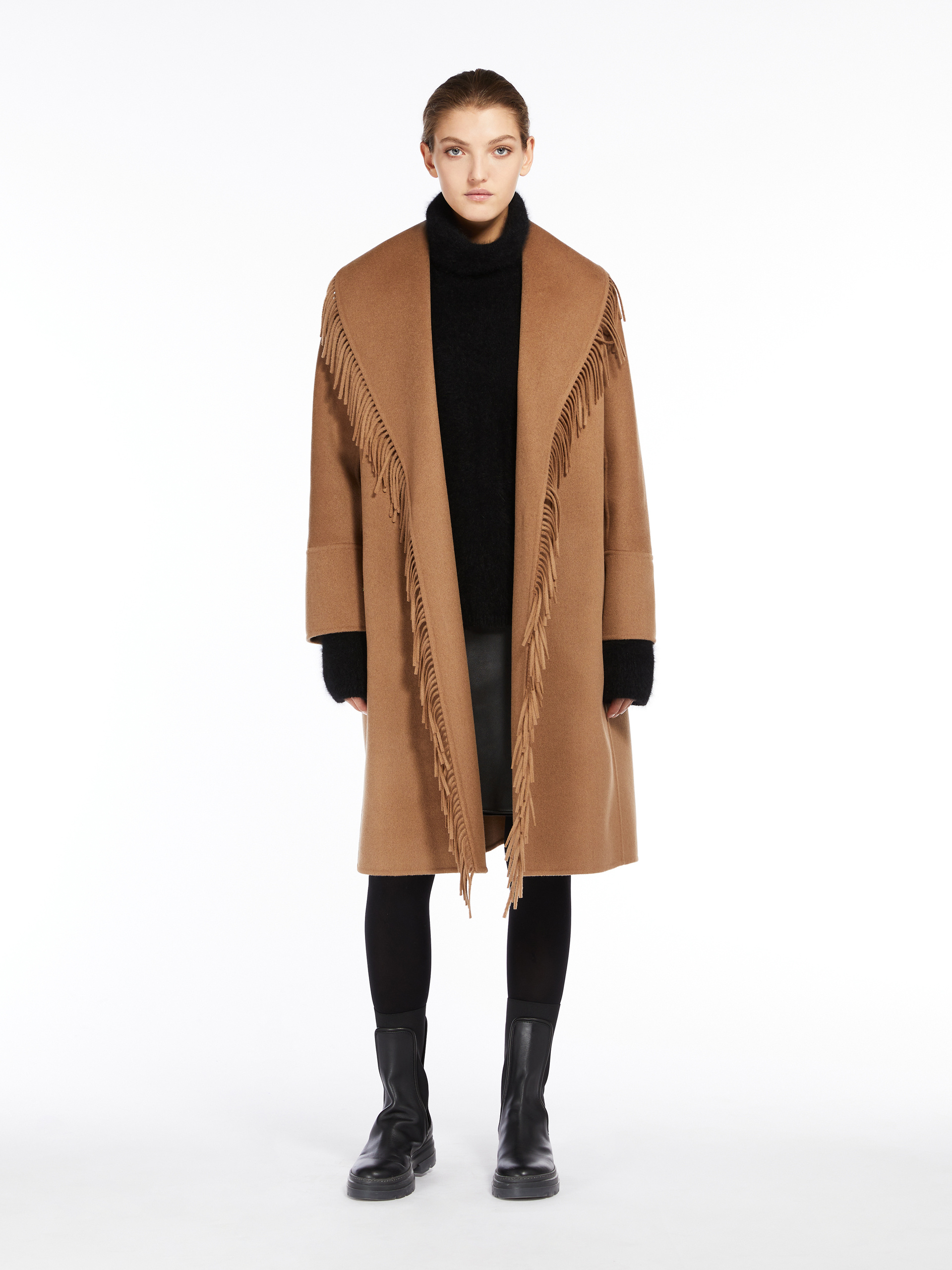 Max Mara High-necked Sweater In Black