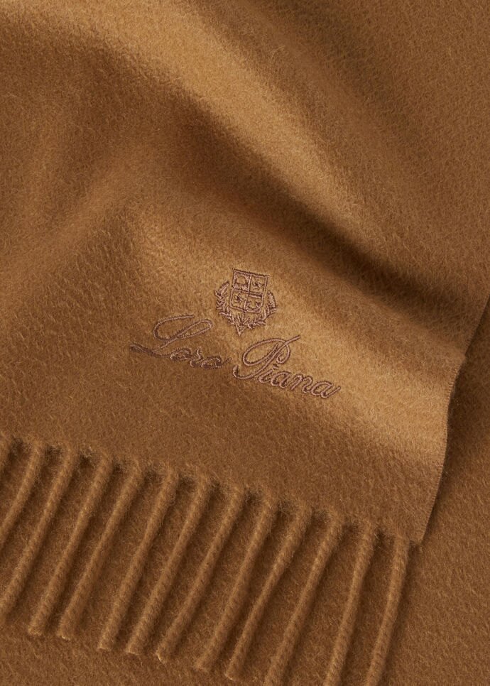 LORO PIANA LORO PIANA GRANDE UNITA FRINGED-EDGE SCARF