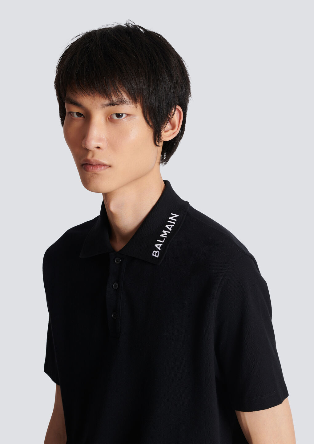 BALMAIN BALMAIN EMBROIDERED POLO SHIRT