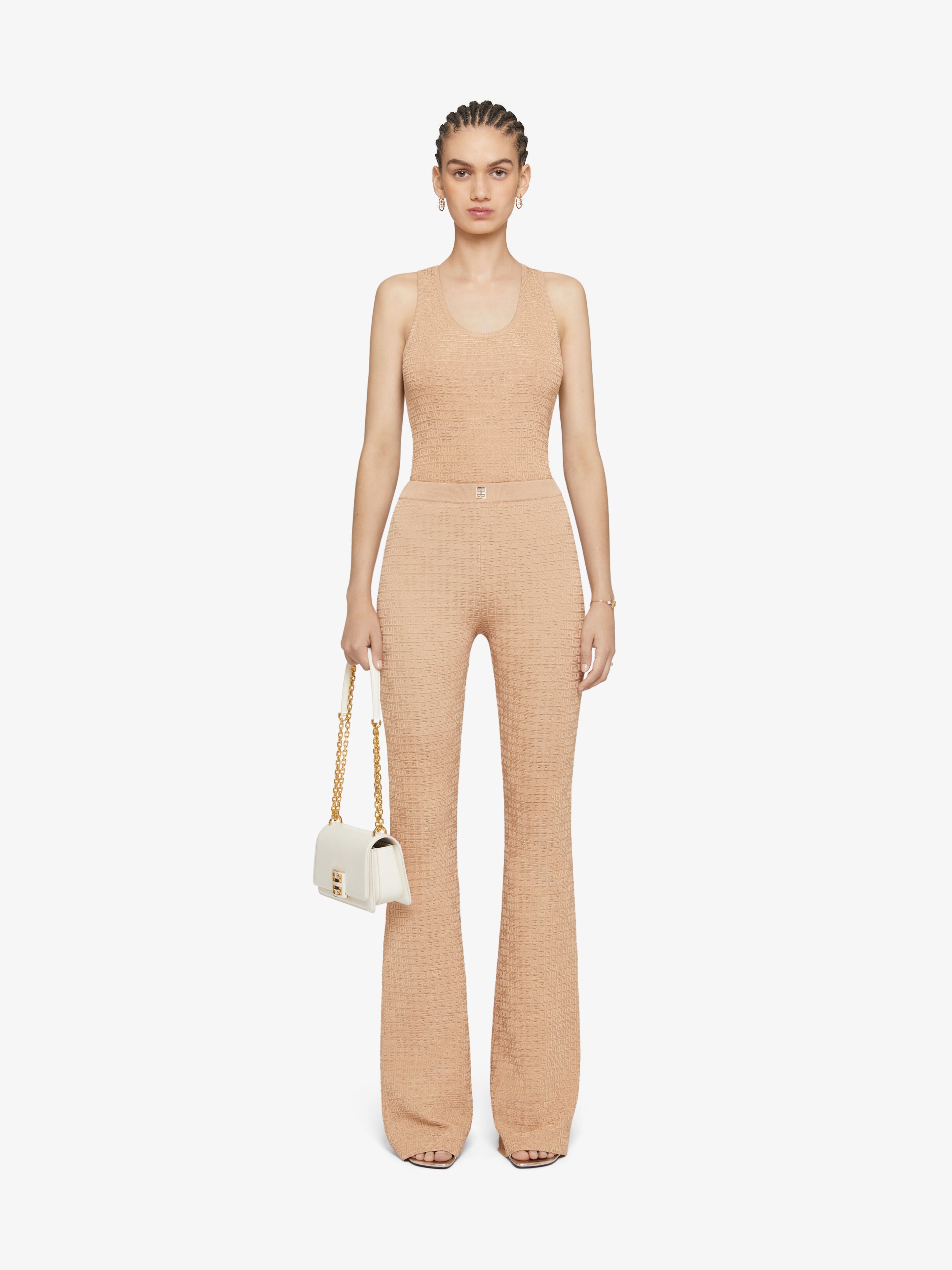 Givenchy 4g-jacquard Sleeveless Top In Brown