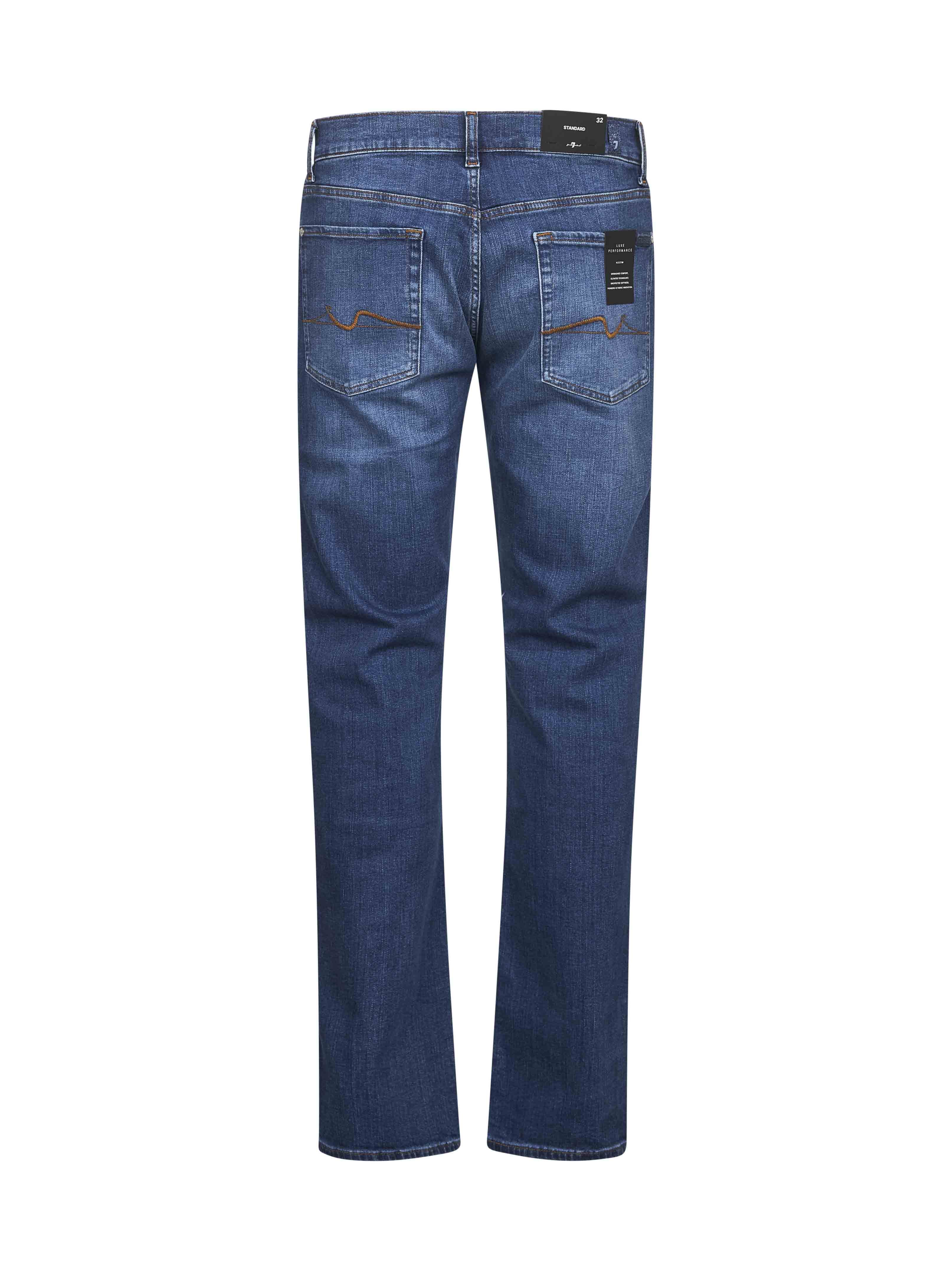 7 For All Mankind Logo Denim Jeans In Blue