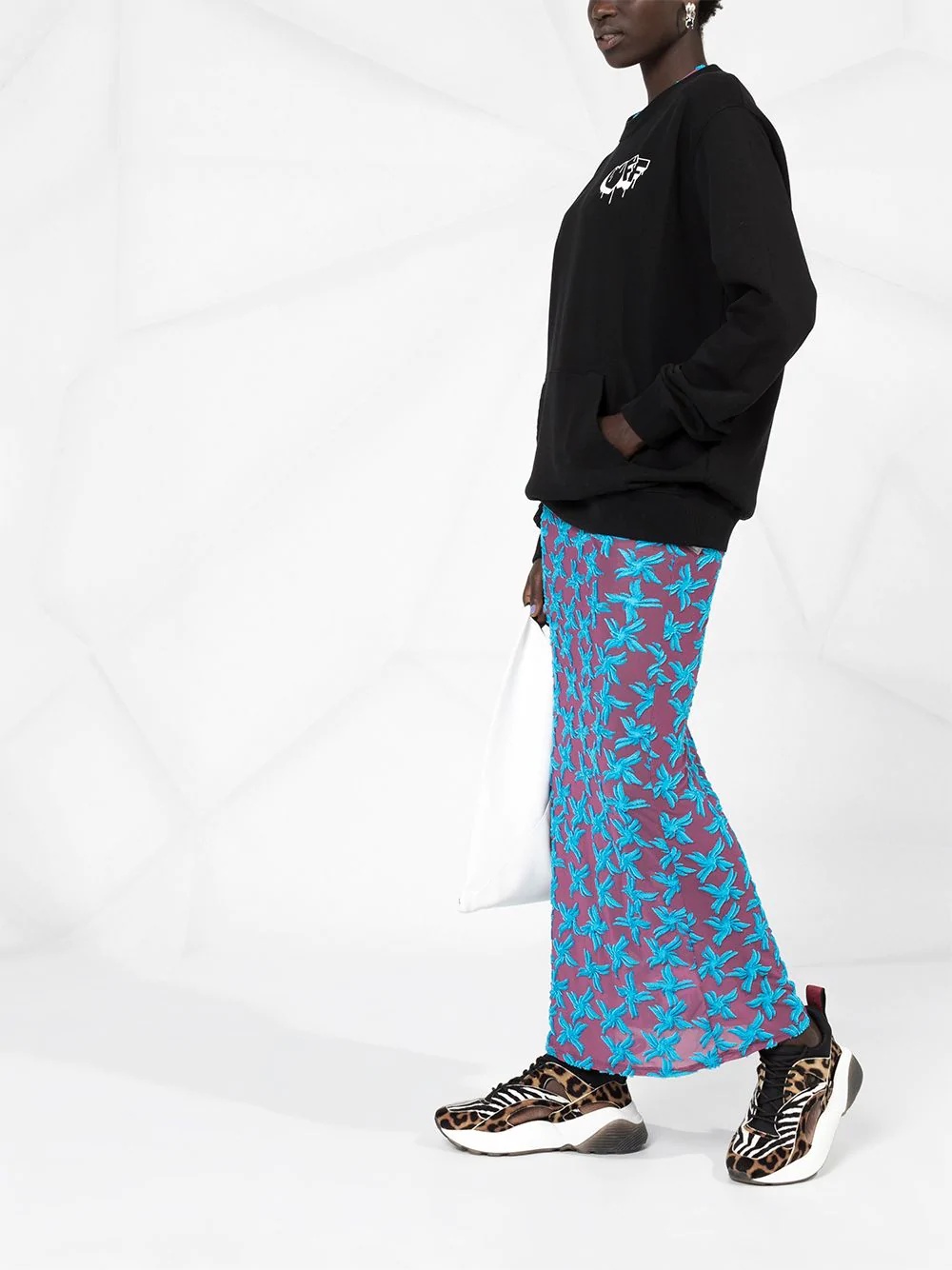Off-white Graffiti Logo Sweatshirt In Black