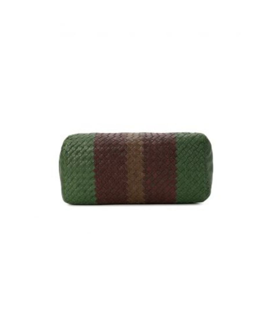 Bottega Veneta Logo Handbag In Green