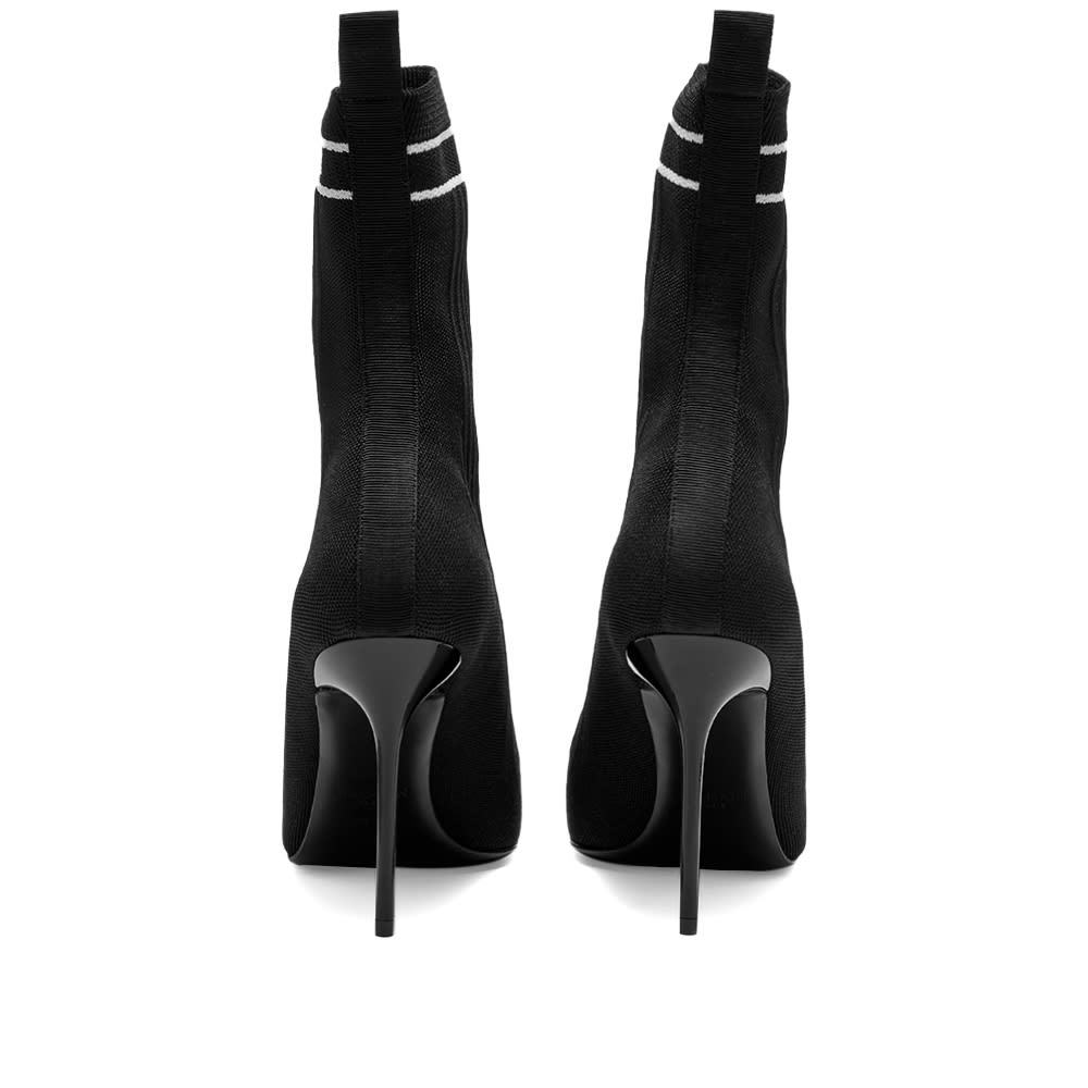 Balmain Skye Stretch Knit Ankle Boots In Black