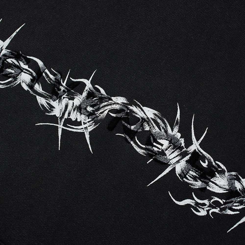 Givenchy Barbed Wire Printed Hoodie In Black