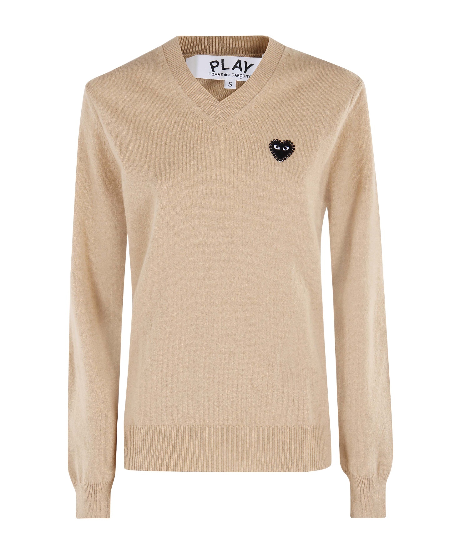 Comme Des Garçons Play Long-sleeved Sweater In Brown