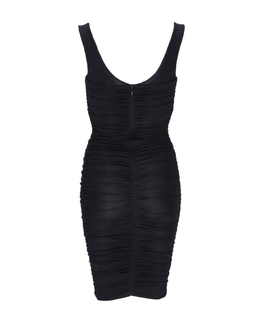 Givenchy Off-shoulder Ruched Dress In Black