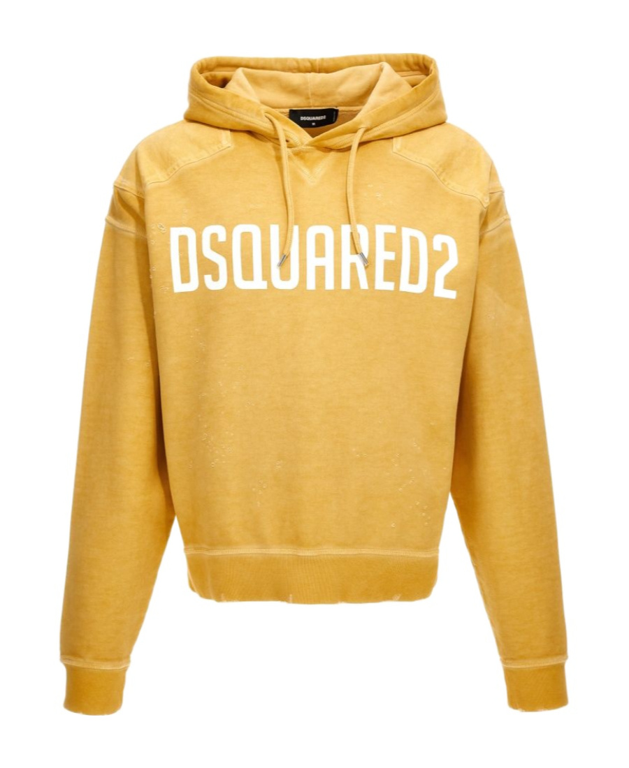Dsquared2 Dsquared Mustard Cotton Sweatshirt In Yellow