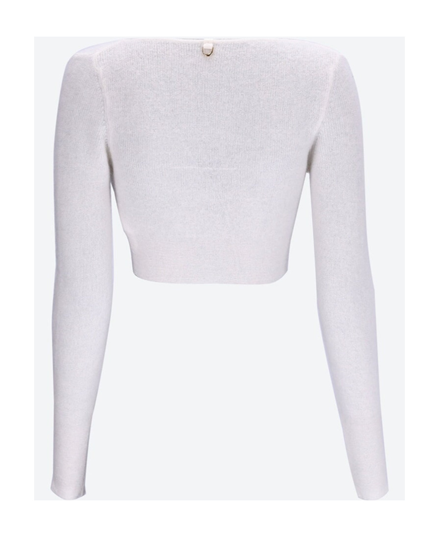 Jacquemus Le Alzou Cropped Cardigan In White