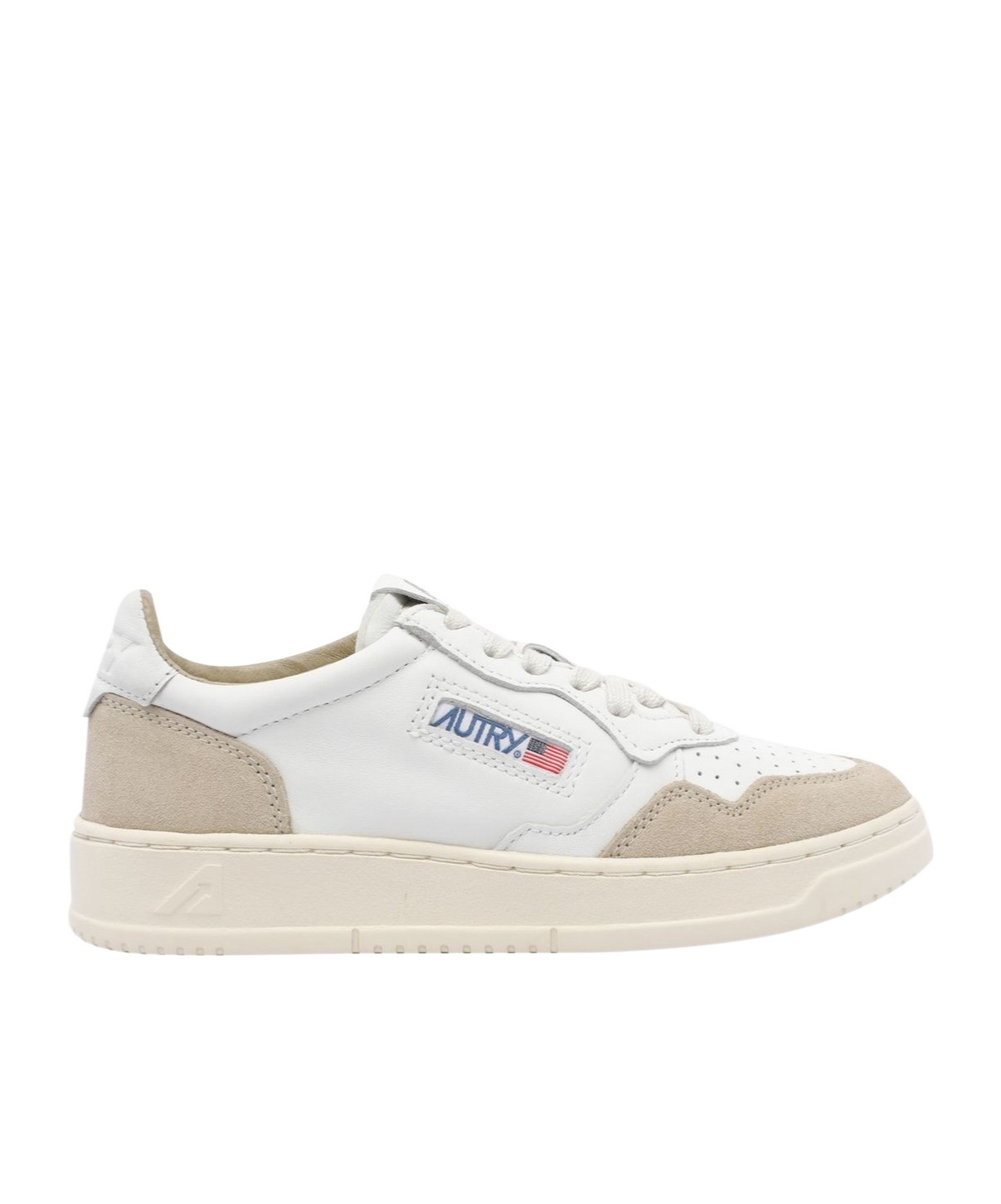 Autry Medalist Low Low-top Leather Sneakers In White