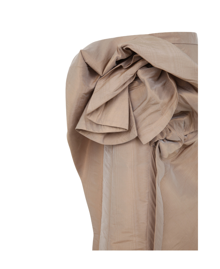 MAISON MARGIELA MAISON MARGIELA FLORAL DETAIL HIGH-WAISTED MIDI SKIRT