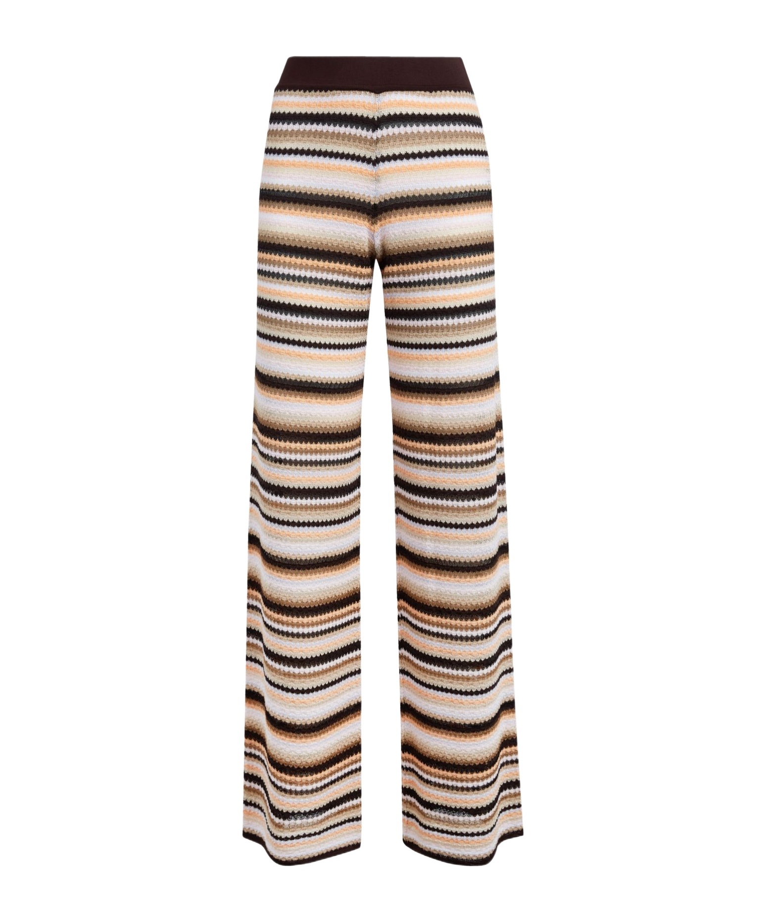 Shop Missoni Striped Casual Pants In Multi-color
