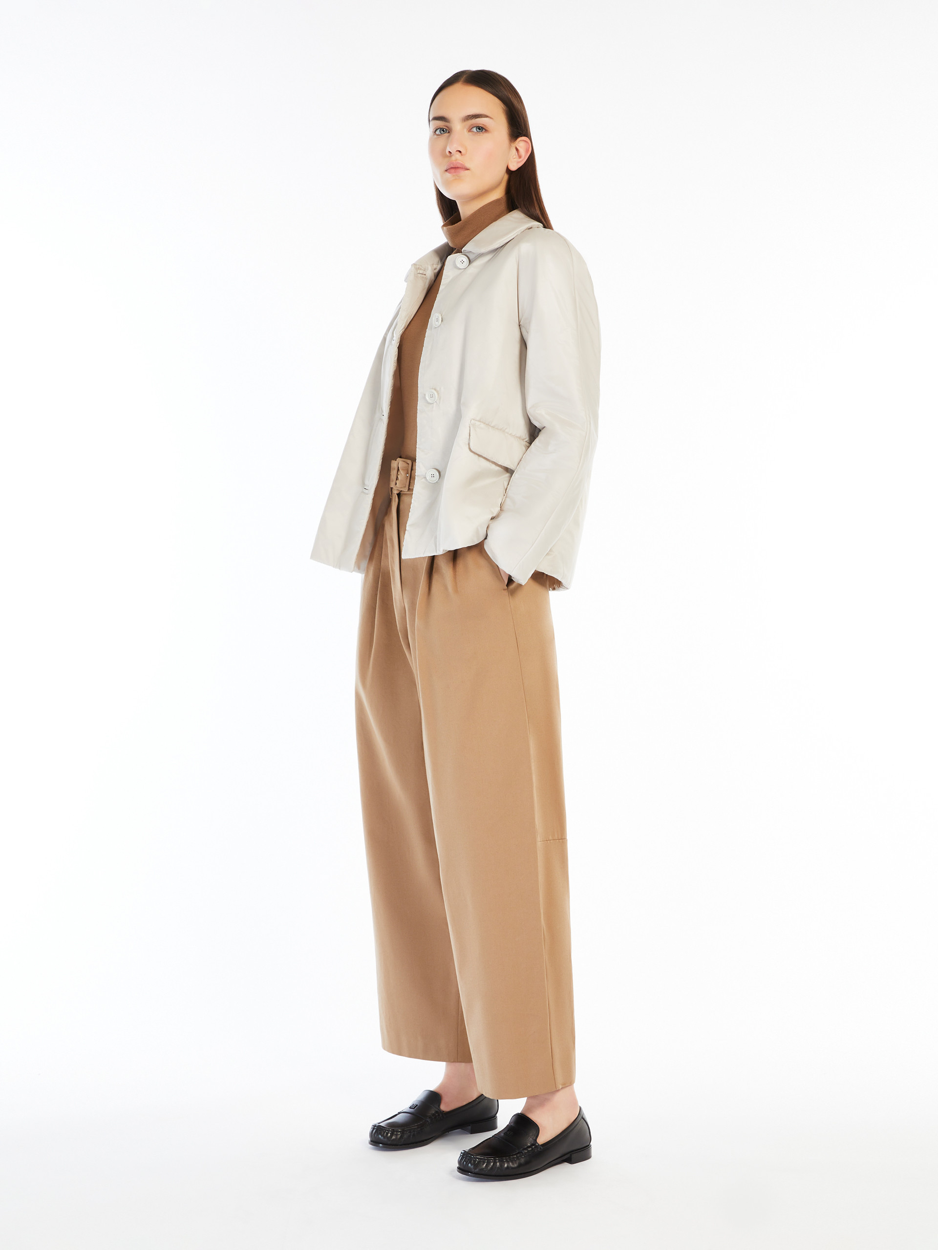 Max Mara Long-sleeved Casual Jacket In White