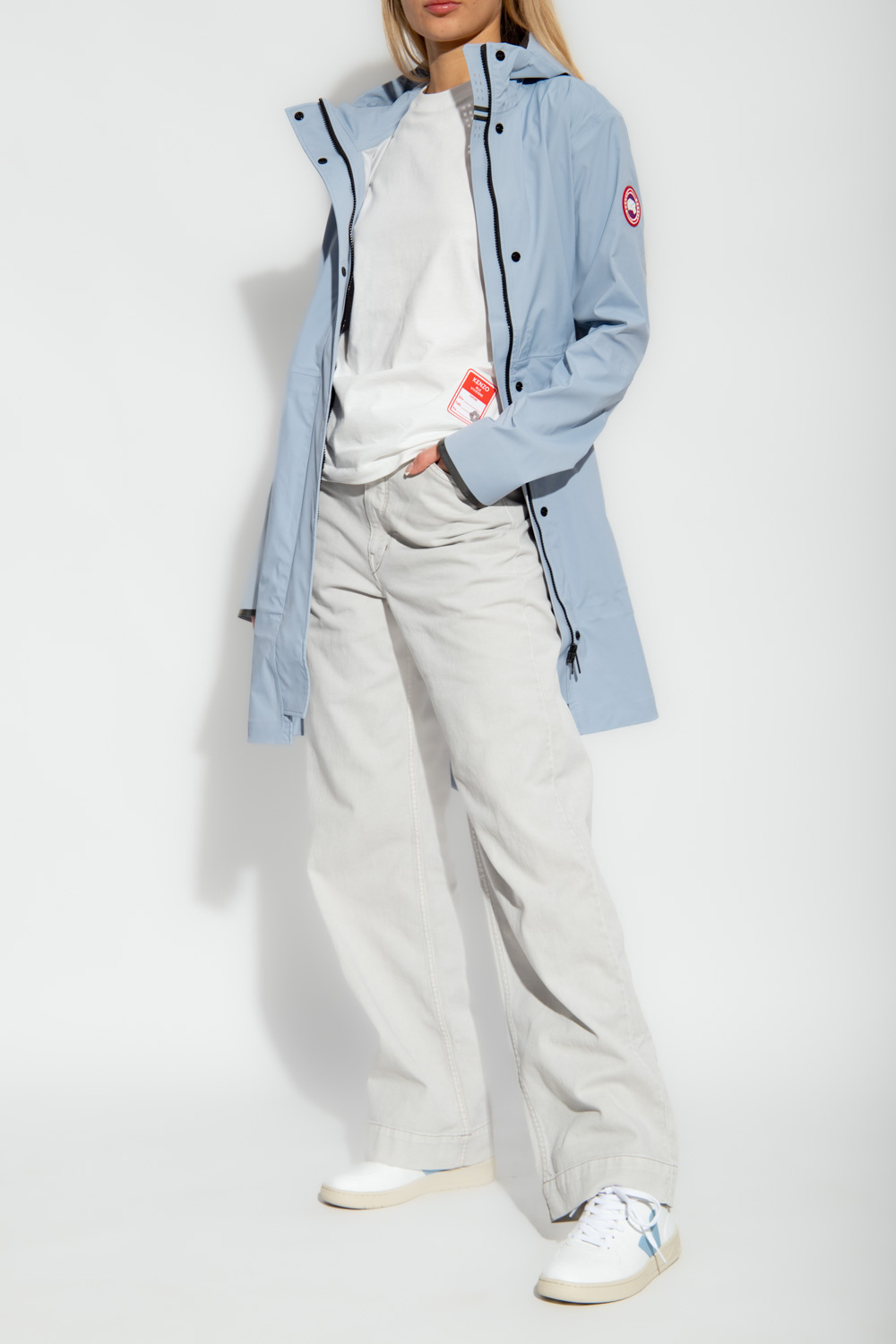 Kenzo Logo-patch Cotton T-shirt In White