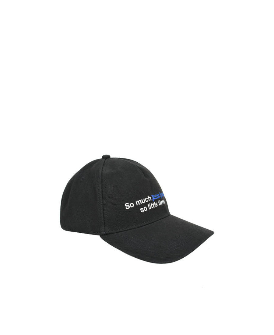 Palm Angels Logo Hat In Black