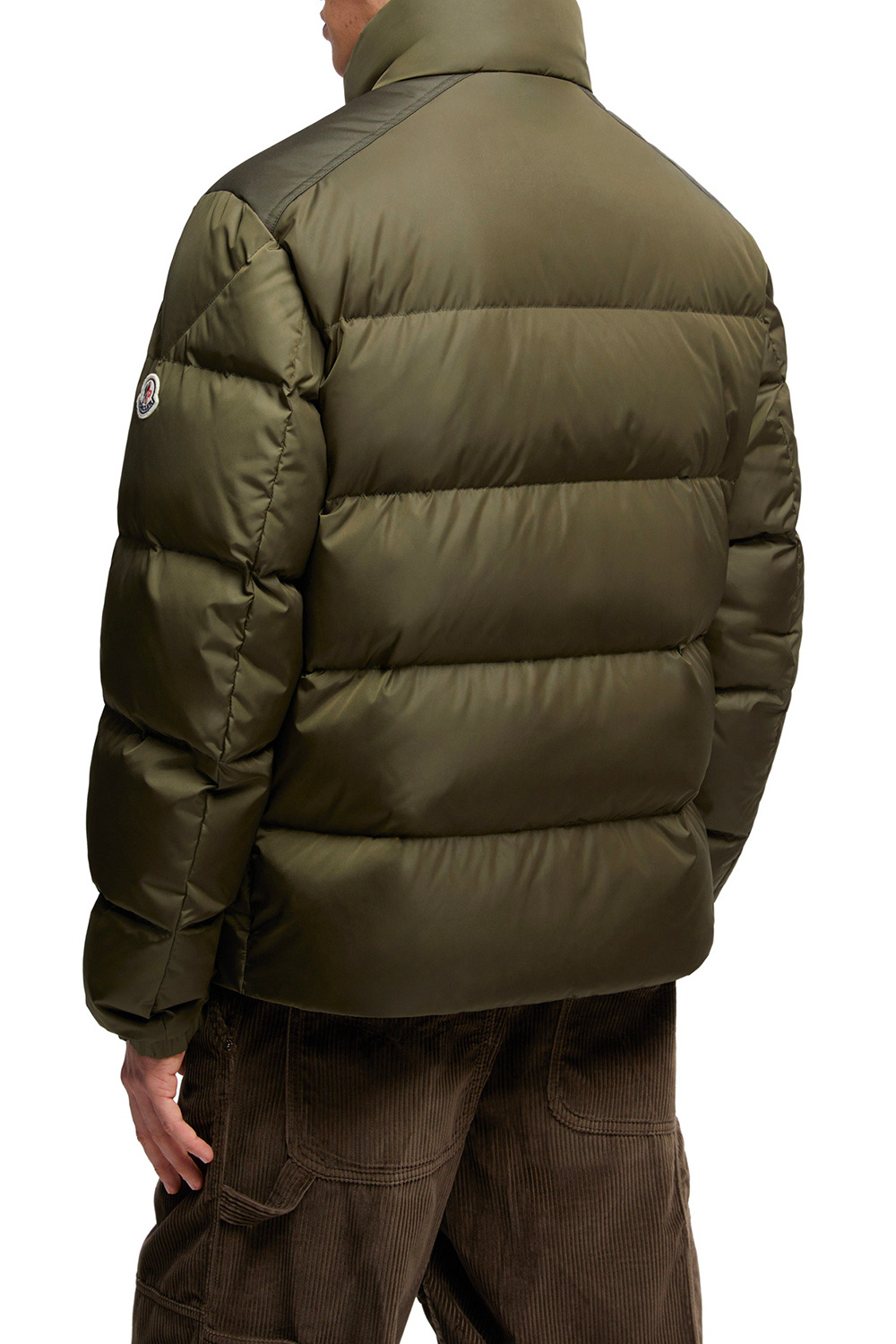 Moncler Long Sleeve Cotton Coat In Green