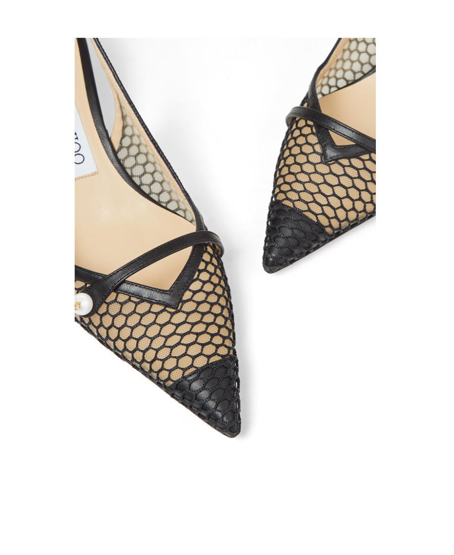 Jimmy Choo Hollowed-out Knitted High Heels In Multicolor
