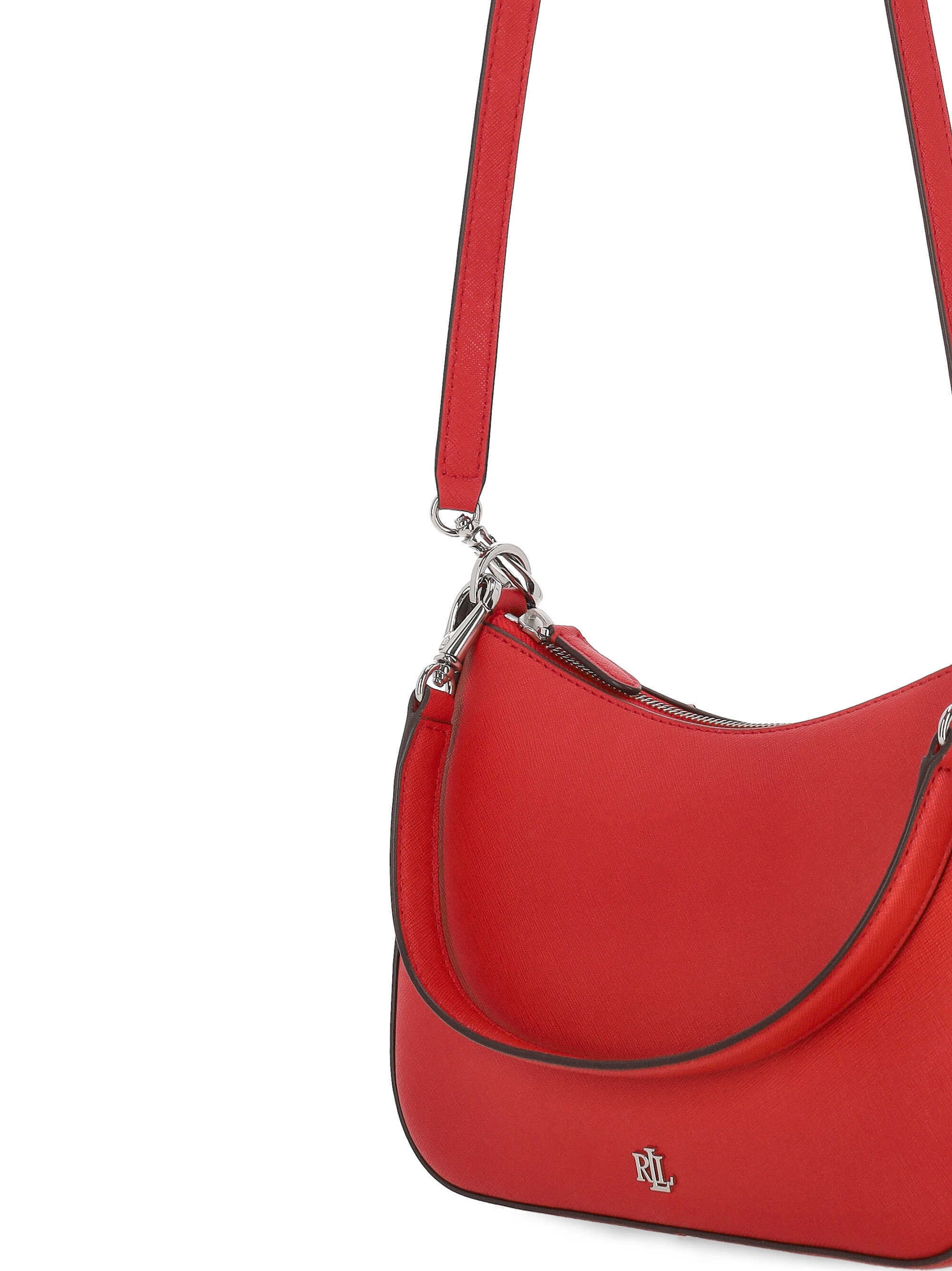 Ralph Lauren Danni Medium Logo-detail Shoulder Bag In Red