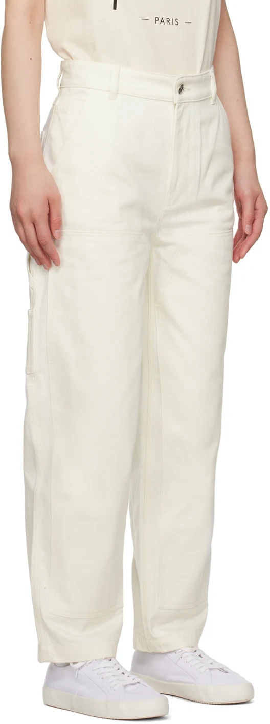 MAISON KITSUNÉ BELT RING DENIM TROUSERS