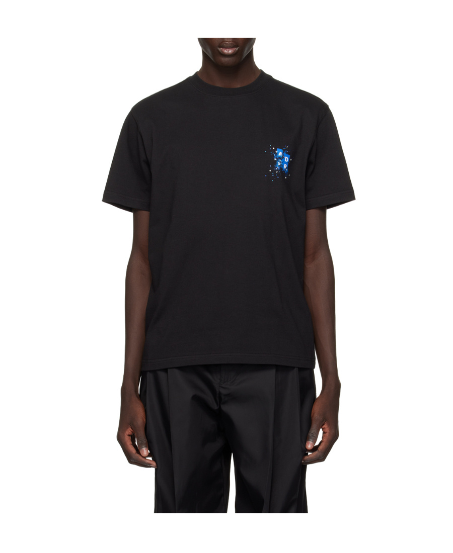 Ader Error Crystal Short-sleeved T-shirt In Black