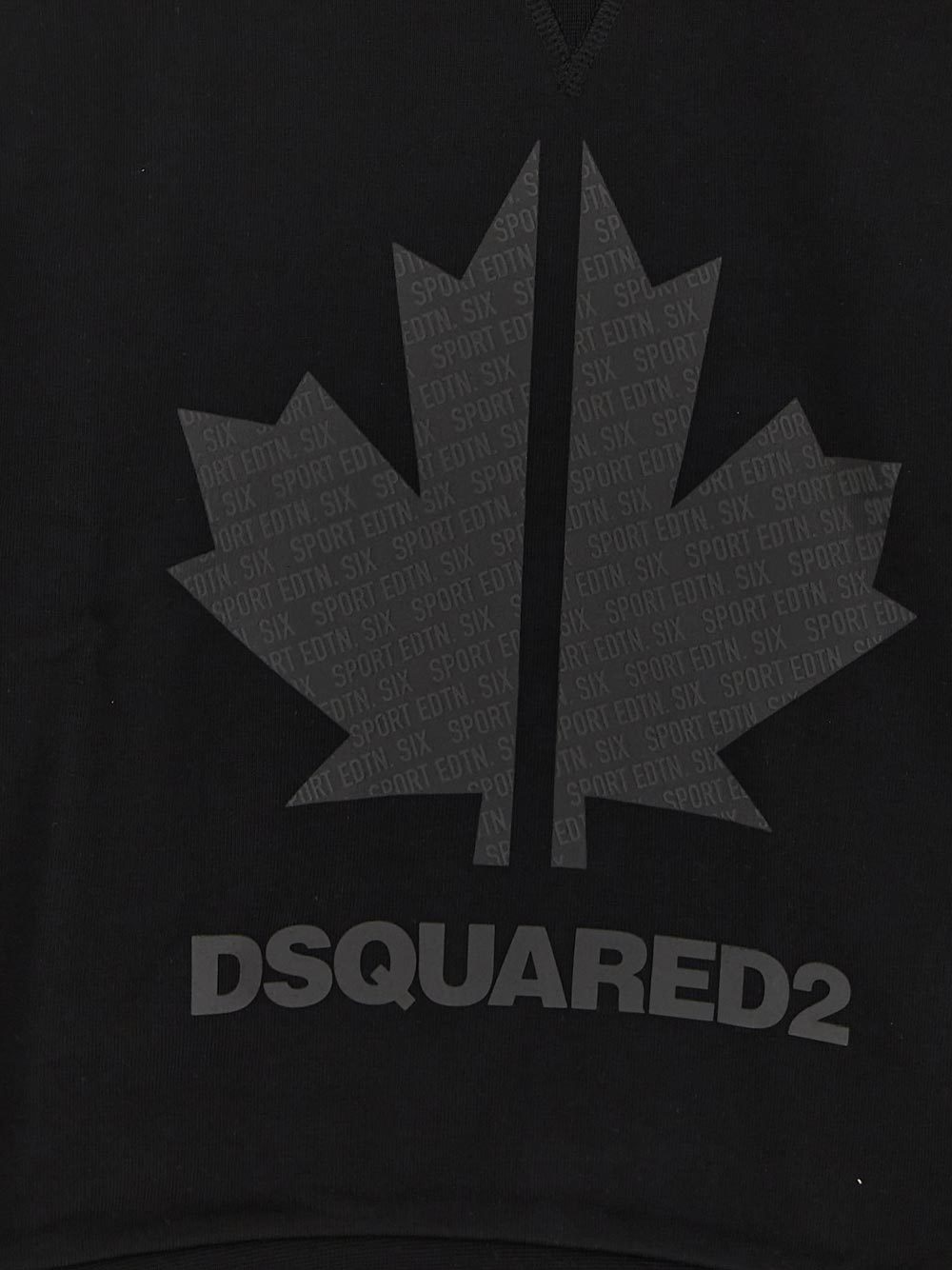 Dsquared2 Logo-print Cotton Sweatshirt In Black