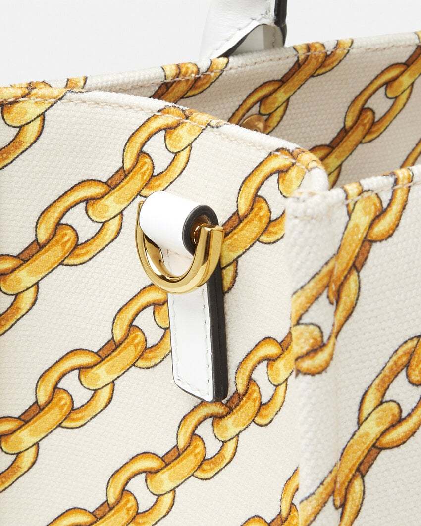 Versace Logo-print Tote Bag In White