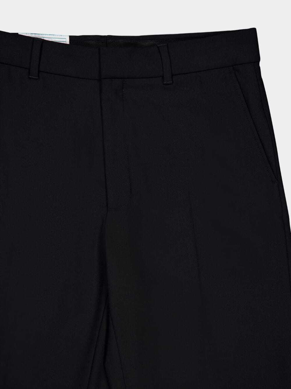 Casablanca Straight-leg Wool Trousers In Black