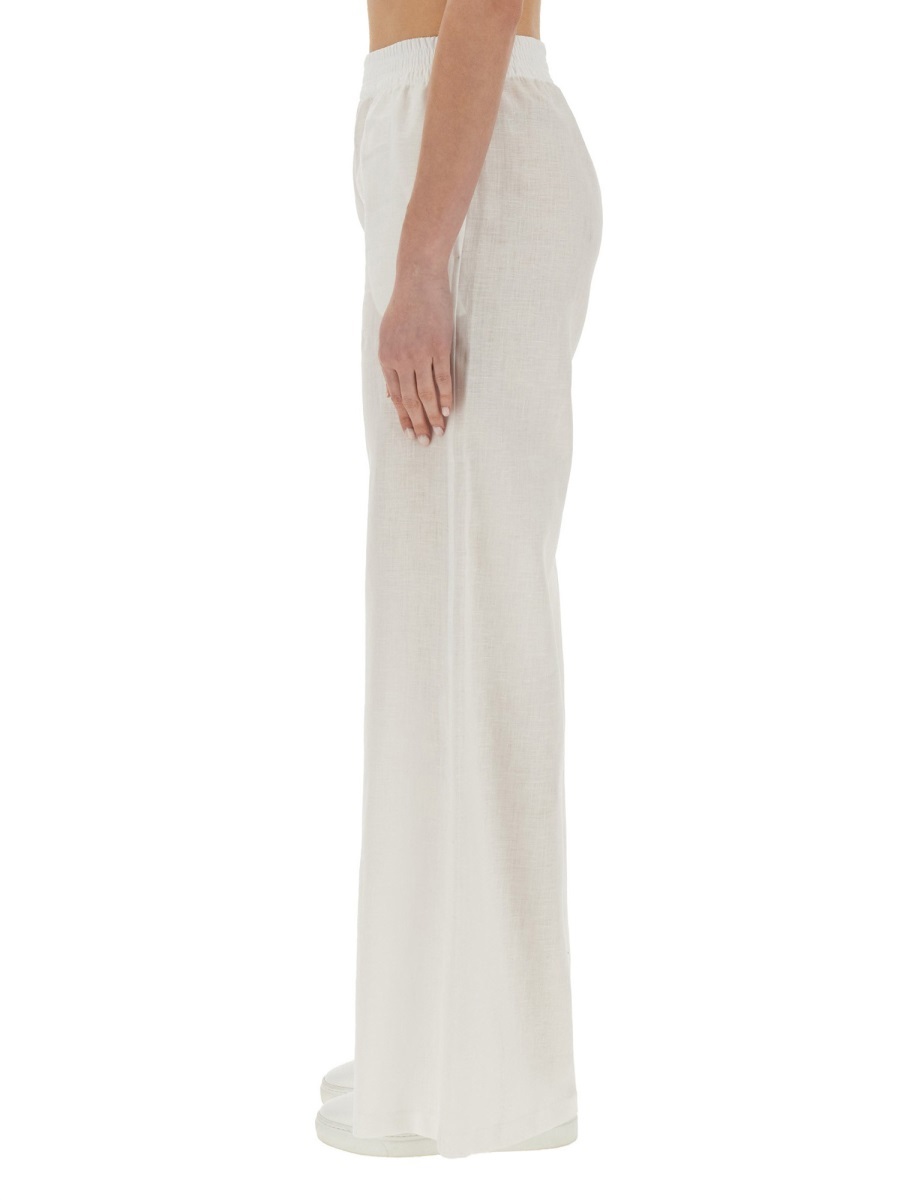 Fabiana Filippi Wide-leg Linen Trousers In White