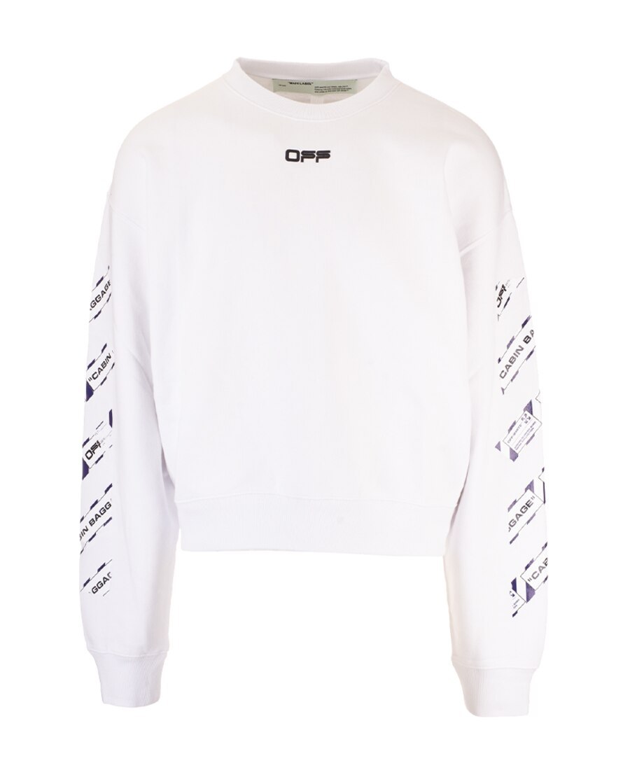 Off-white Logo Printed Sweater In White