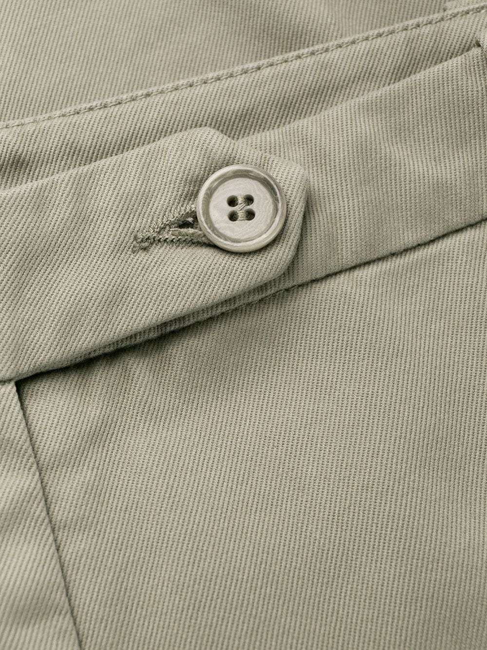 Aspesi Low-waist Flared Trousers In Green