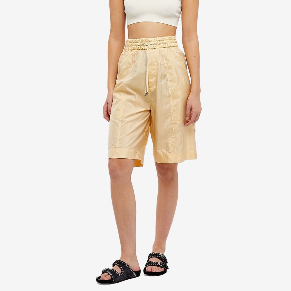 Isabel Marant Laiora Silk Blend Shorts In Nude