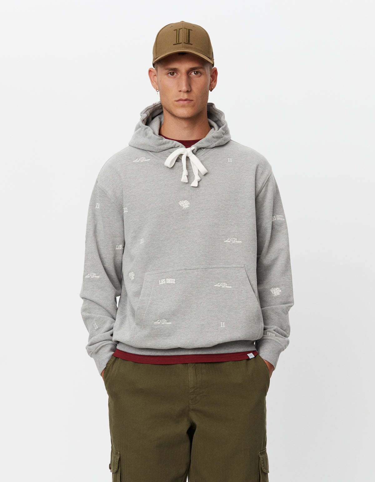 Les Deux Hoodie In Gray