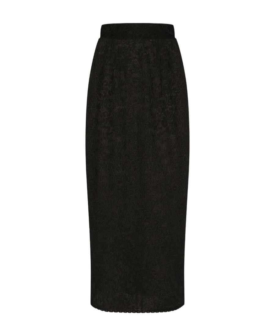 Dolce & Gabbana Tulle Calf-length Skirt In Black