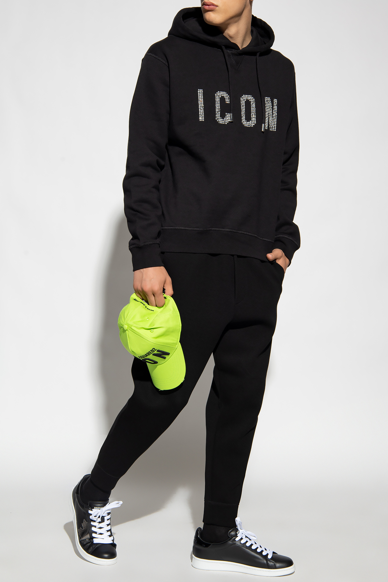 Dsquared2 Logo-print Track Pants In Black