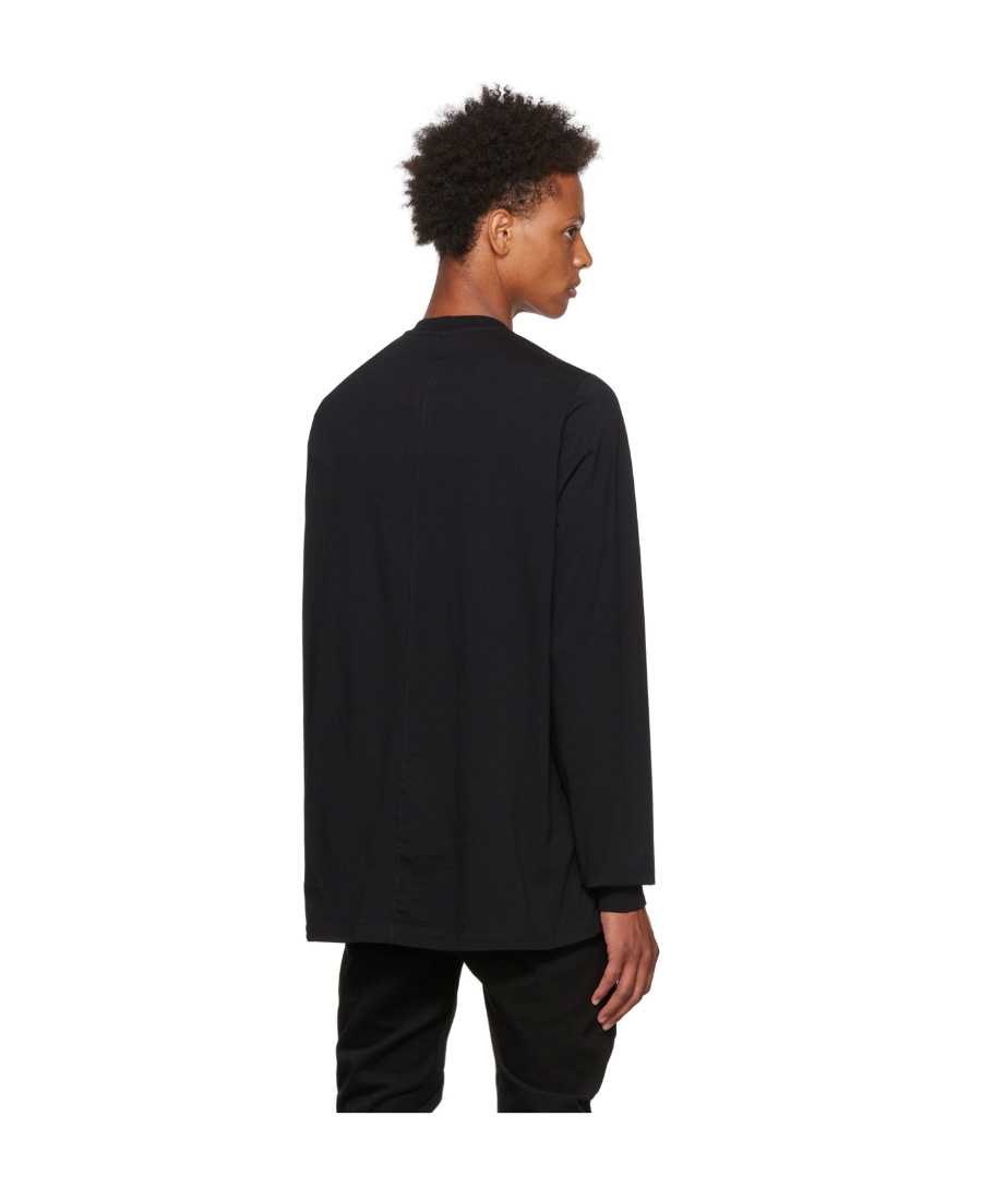 Rick Owens Crew Neck Long-sleeved T-shirt In Black