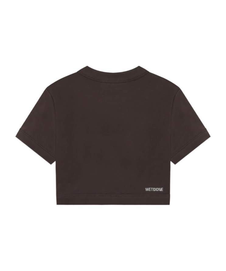 Shop We11 Done Pattern Printed T-shirt In Brown