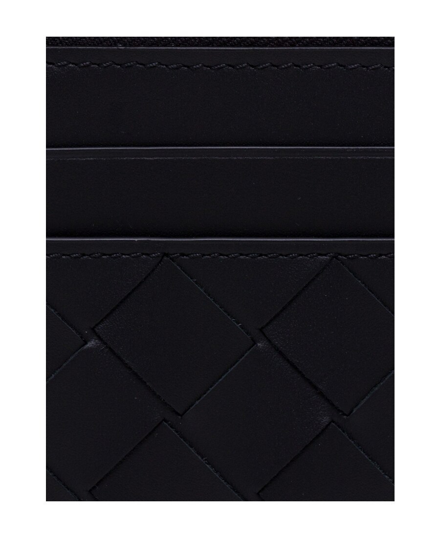 Bottega Veneta Logo Woven Clip In Black