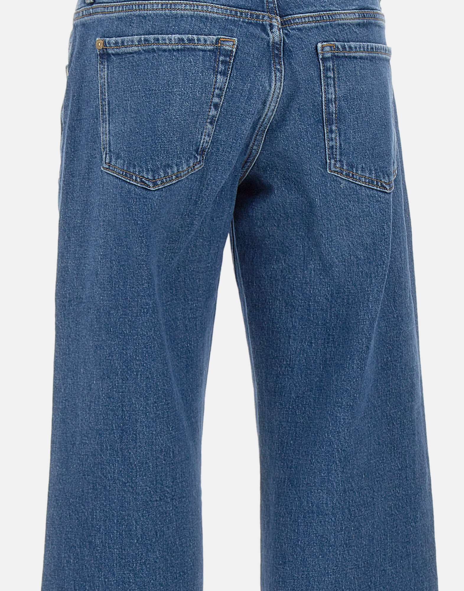 7 For All Mankind Five-pocket Straight-leg Jeans In Blue