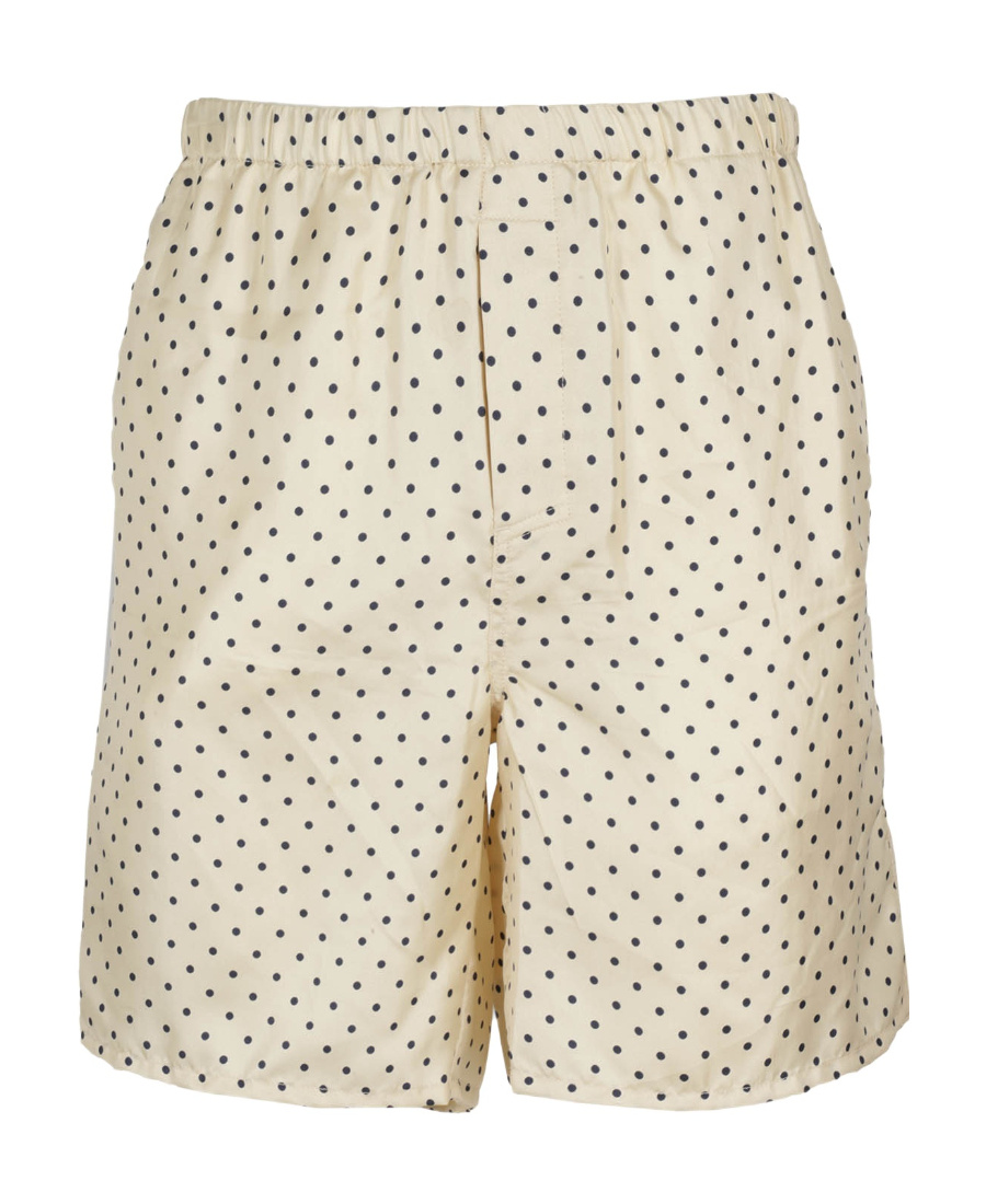 Ami Alexandre Mattiussi Ami Polka Dot Printed Knee Length Shorts In Yellow