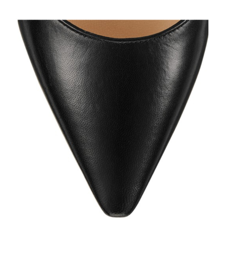 Jimmy Choo Womens Black Romy 85 Leather Courts In Black