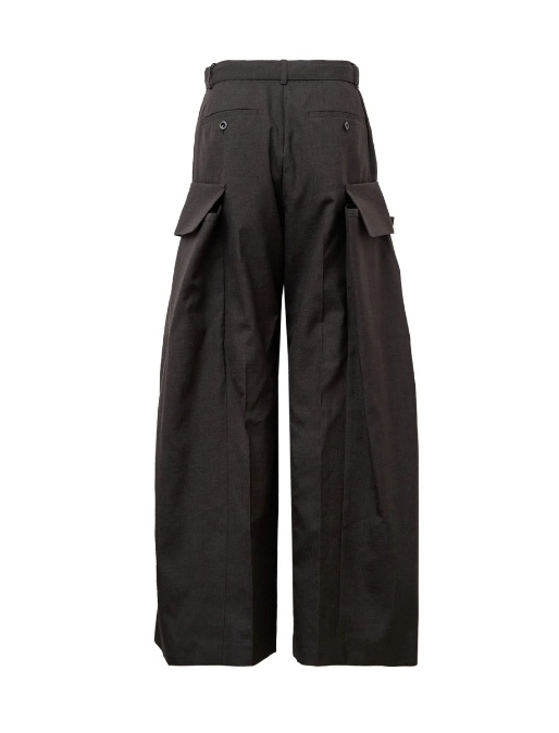 Sacai Belt Loop Casual Pants In Black