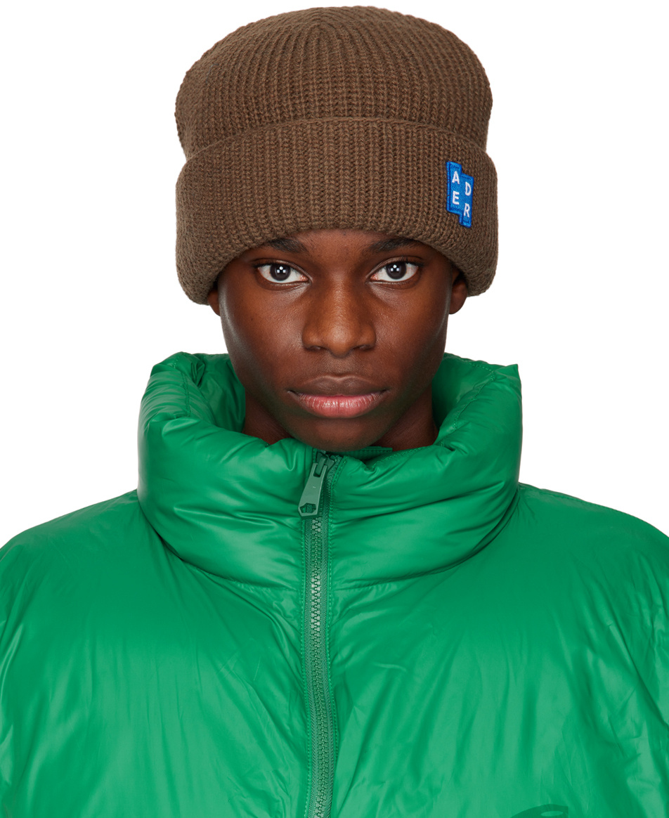 Ader Error Logo Woolen Cap In Green