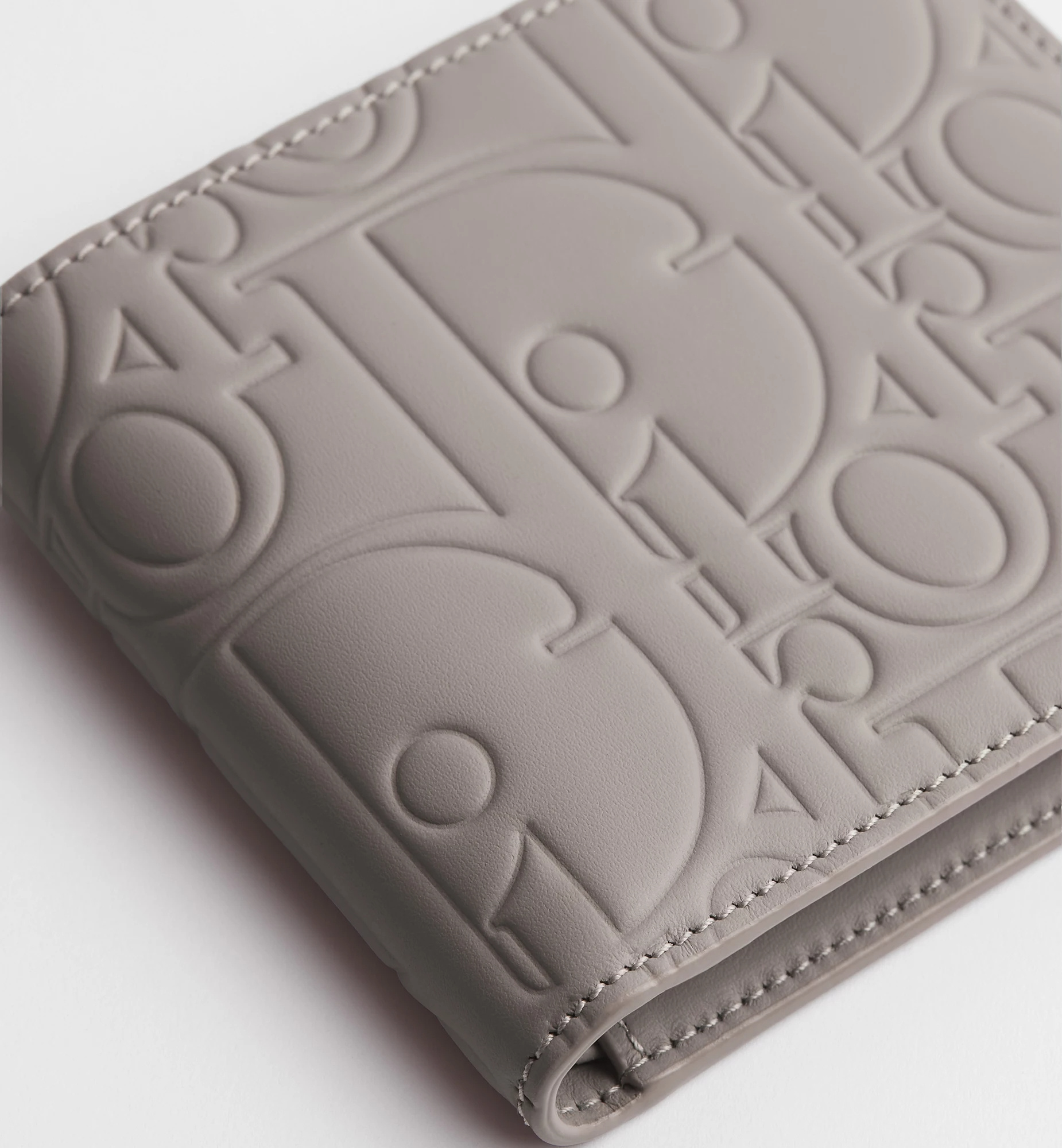 Dior Bifold Wallet In Grey