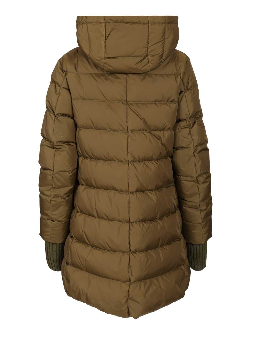 Herno Parka Padded Down Jacket Jackets Green In Neutral