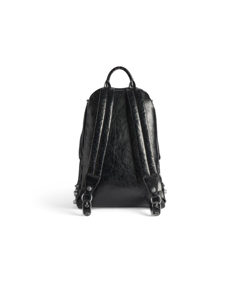 Balenciaga Le Cagole Studded Backpack In Black
