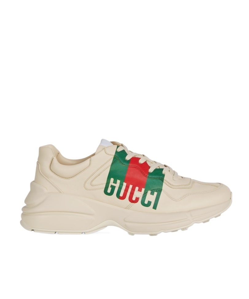 Gucci Off White Logo Sneakers In Neutral